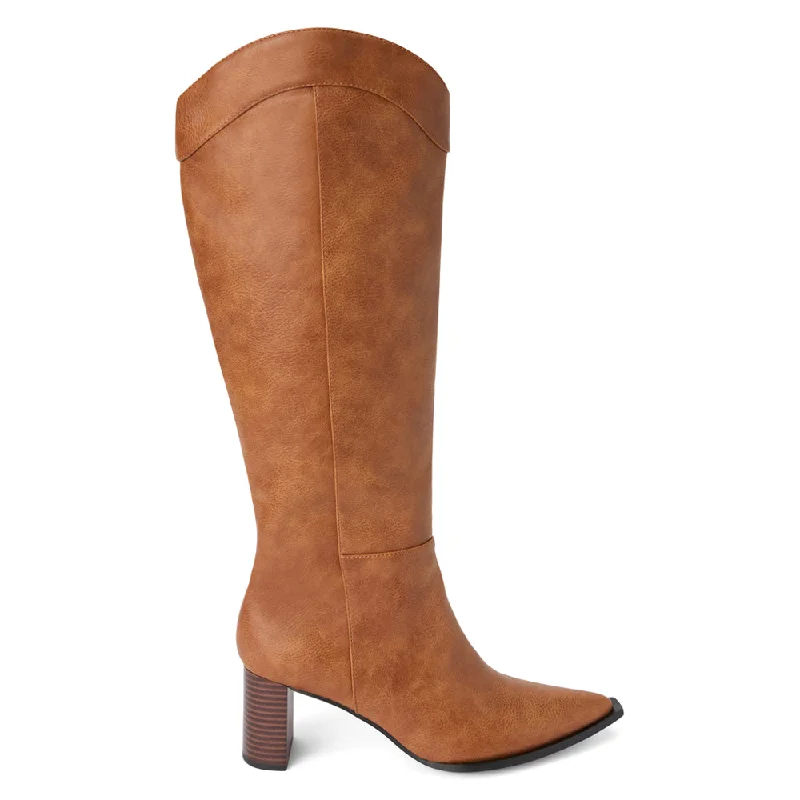 Men's cowboy boots with a silver - toned buckleBonnye Pointed Toe Zip Up Boots