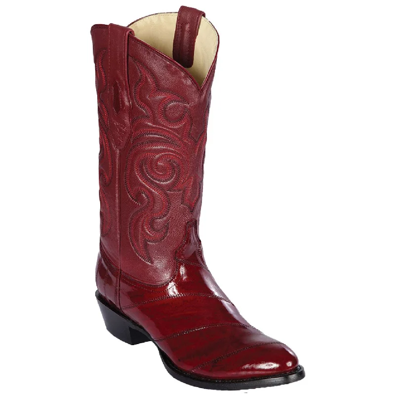 Eel Burgundy R-Toe Boots