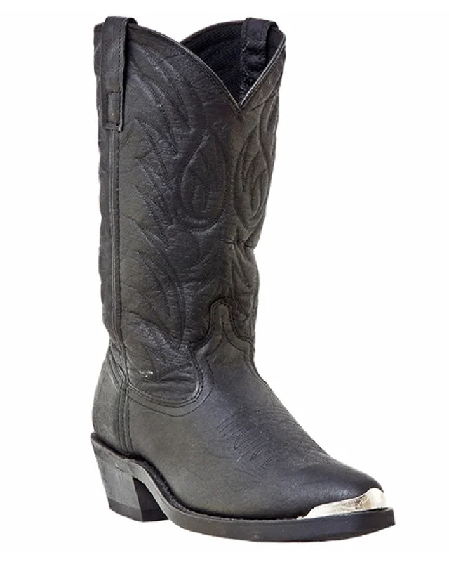 Men's cowboy boots with a decorative inlayMens Pigskin Trucker Boots