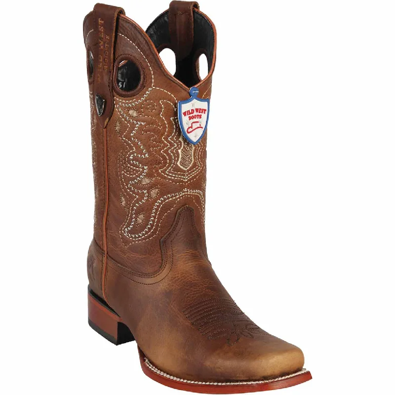 Men's cowboy boots with a tooled leather designRage Rodeo Toe Mens Cowboy Boots