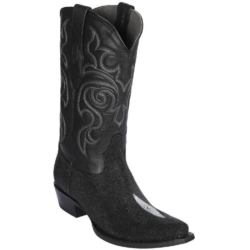 Men's cowboy boots with a rubber sole for tractionSnip Toe Stingray Cowboy Boots