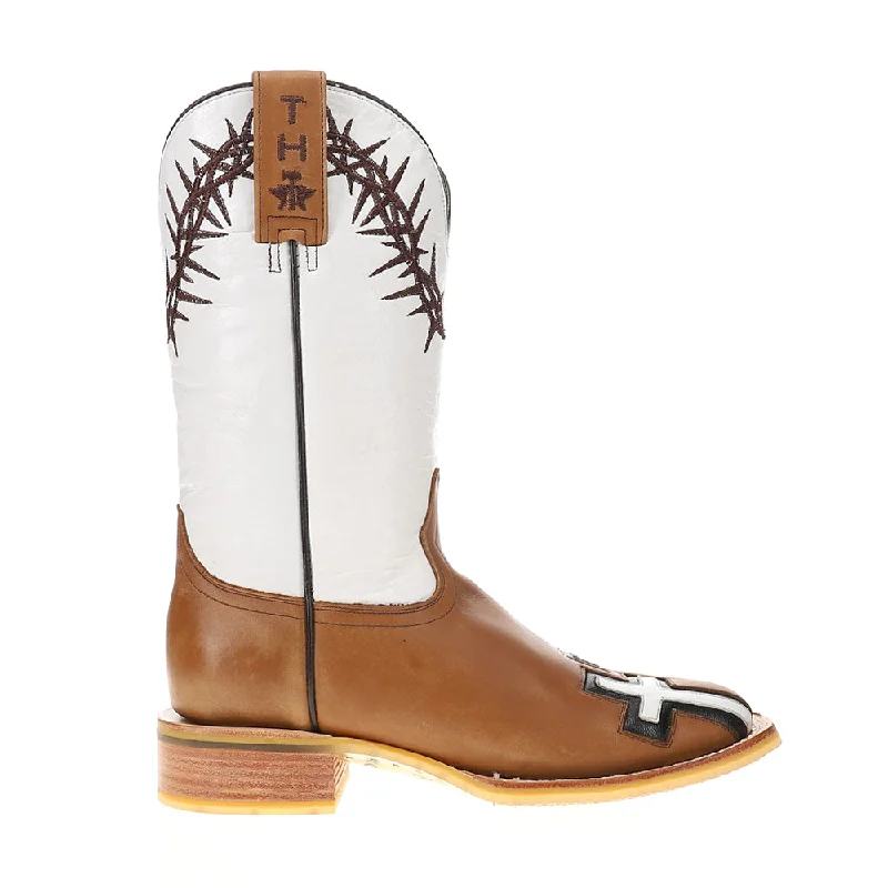 Men's cowboy boots with a distressed leather finishBetween Two Thieves Cowboy Boots