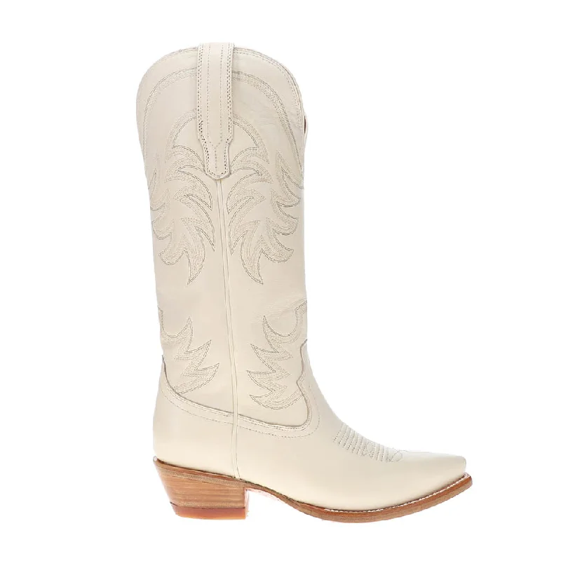 Men's cowboy boots with a heel guardAnnie Embroidered Snip Toe Pull On Cowboy Boots