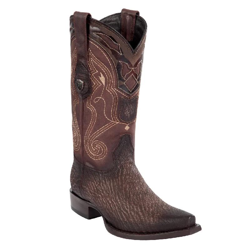 Men's cowboy boots with a pull - on strapShark Skin Cowboy Boots