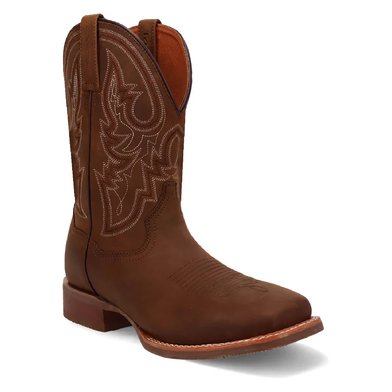 Alligator - print men's cowboy boots for a bold lookDan Post Mens Brigston Brown Leather Cowboy Boots Alligator - print men's cowboy boots for a bold lookDan Post Mens Brigston Brown Leather Cowboy Boots