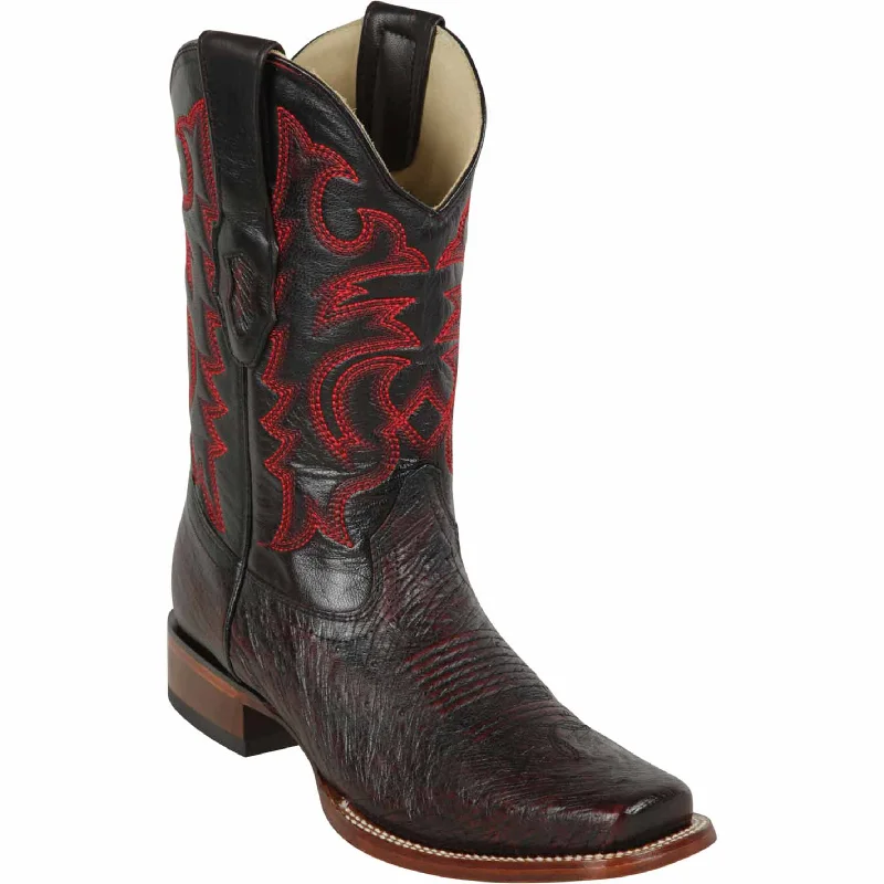 Alligator - print men's cowboy boots for a bold lookMens Square Toe Smooth Ostrich Boots Black Cherry Alligator - print men's cowboy boots for a bold lookMens Square Toe Smooth Ostrich Boots Black Cherry