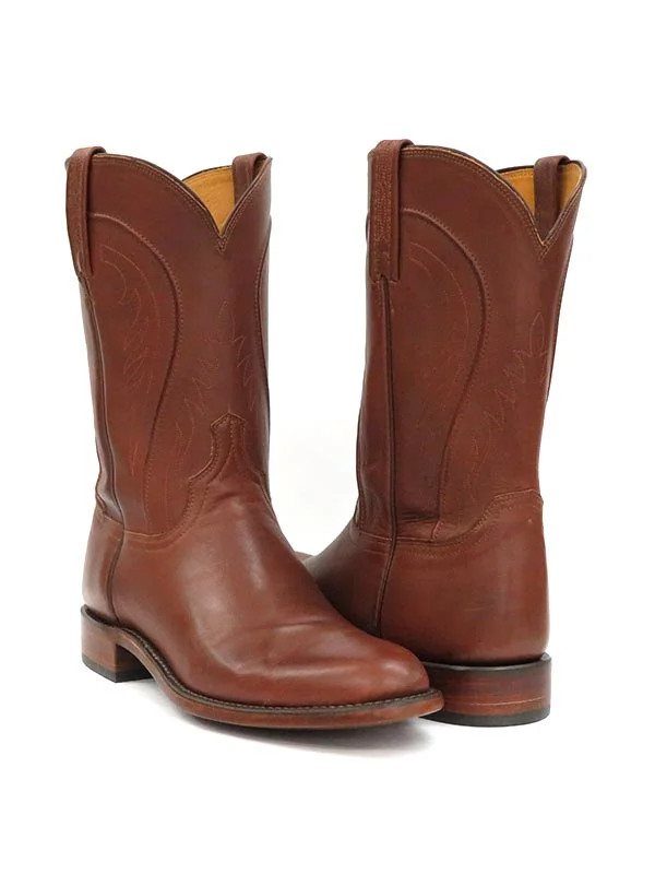 Lucchese HL3504.RR Mens Heritage Boots Ranchhand Tan Burnished -D