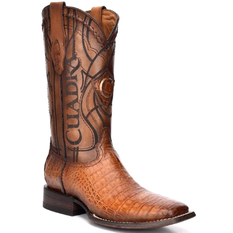 Men's cowboy boots with a rubber sole for tractionCaiman Belly Mens Cowboy Boots