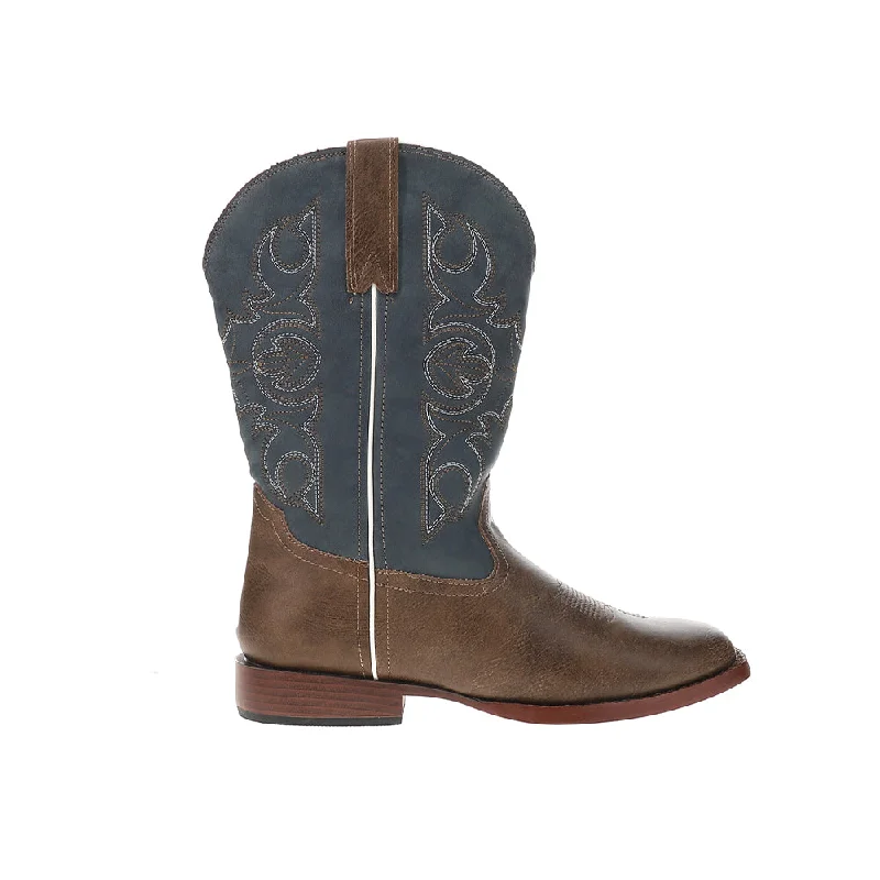 Men's cowboy boots with a scalloped edgeAinsley Square Toe Cowboy Boots (Little Kid-Big Kid)