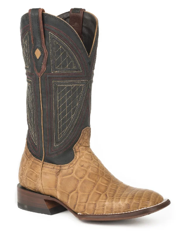 Men's cowboy boots with a decorative inlayMen's Flaxville Alligator Western Boots
