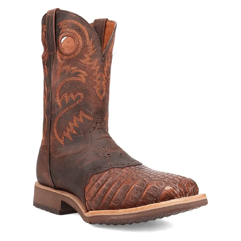 Men's cowboy boots with a leather sole for a classic lookDan Post Mens Egan Cognac Caiman Cowboy Boots Men's cowboy boots with a leather sole for a classic lookDan Post Mens Egan Cognac Caiman Cowboy Boots