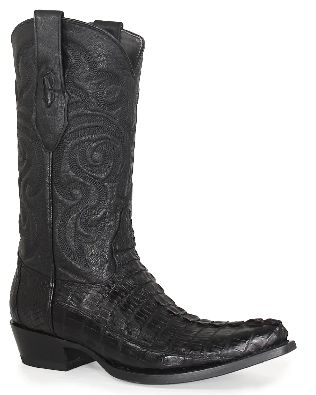 Men's western boots in a rich brown or black leatherMen's Julian Western Boots