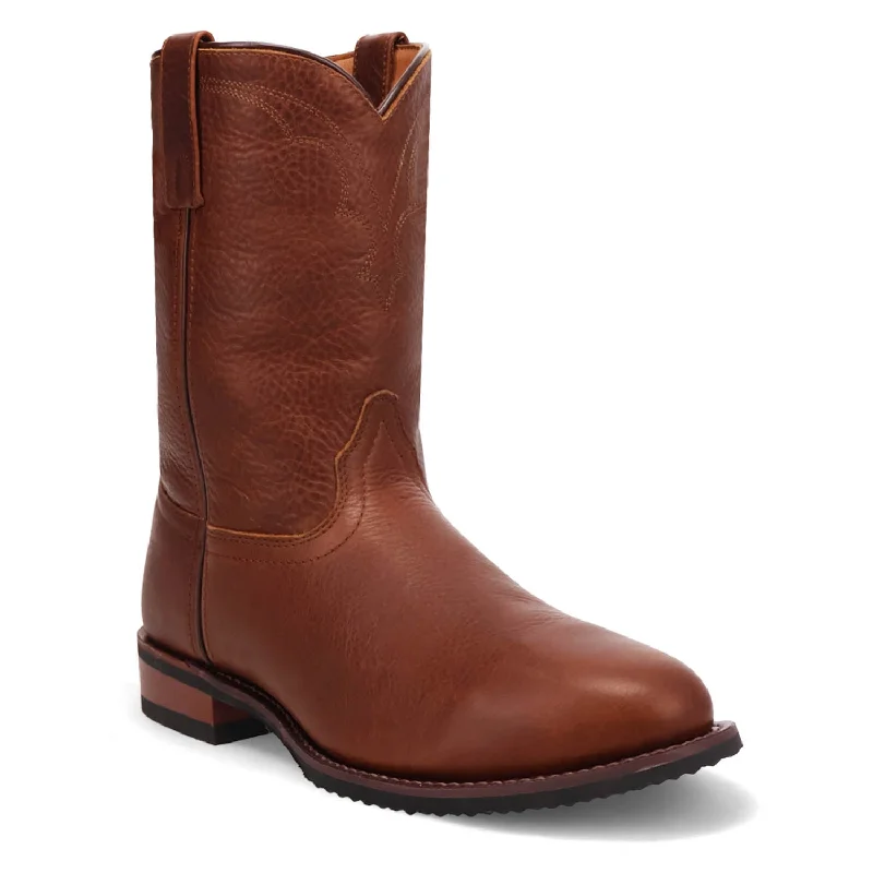Men's cowboy boots in a dark brown leatherLaredo Mens Vaughn Tan Leather Work Cowboy Boots Men's cowboy boots in a dark brown leatherLaredo Mens Vaughn Tan Leather Work Cowboy Boots