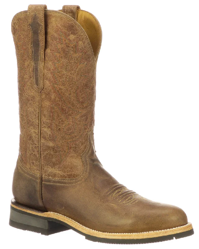 Men's western boots with a leather lining and a padded insoleMen's Rusty Western Boots