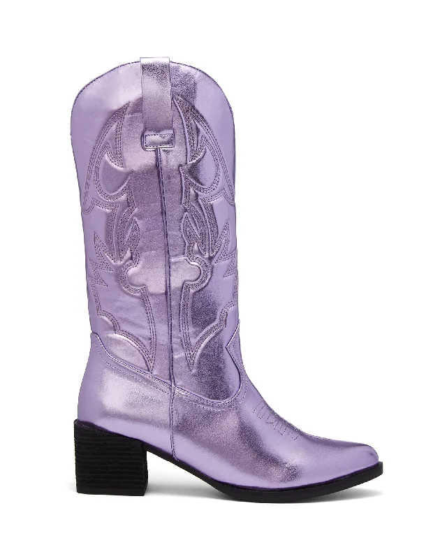 Men's genuine leather cowboy boots with a pointed toeRanger Metallic Purple *FINAL SALE* Men's genuine leather cowboy boots with a pointed toeRanger Metallic Purple *FINAL SALE*