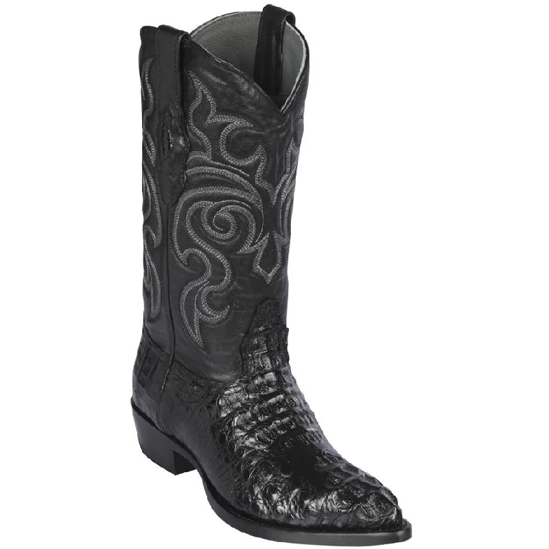 Men's cowboy boots with a heel guardCaiman Hornback J-Toe Western Boots