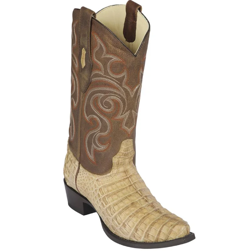 Vintage - style men's cowboy boots with a square toeCaiman Belly Cowboy Boots
