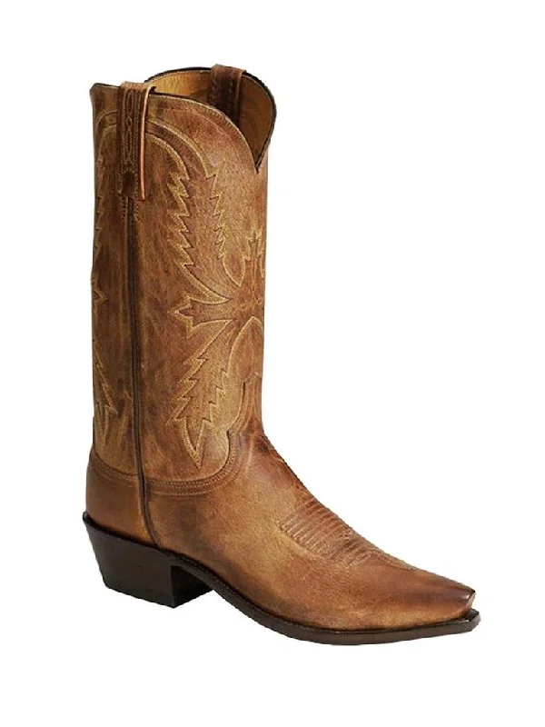 Lucchese N1547.54 Mens CRAYTON Mad Dog Snip Toe Boot Tan