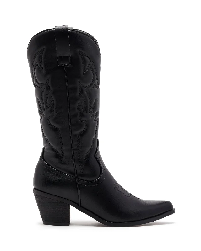 Men's cowboy boots with a tooled leather designClayton Western Boot Black - PRE ORDER DUE FOR DISPATCH 1 JAN Men's cowboy boots with a tooled leather designClayton Western Boot Black - PRE ORDER DUE FOR DISPATCH 1 JAN