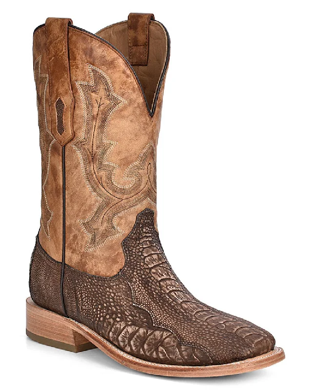 Men's cowboy boots with a decorative inlayMen's Rodeo Collection Western Boots