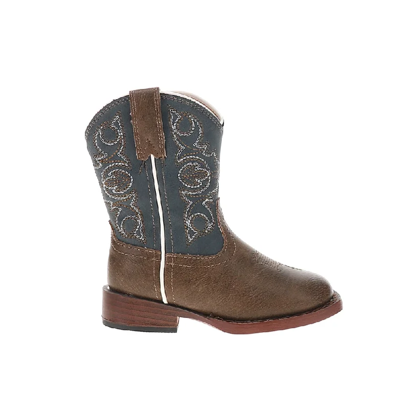 Men's cowboy boots with a scalloped edgeAinsley Square Toe Cowboy Boots (Toddler)