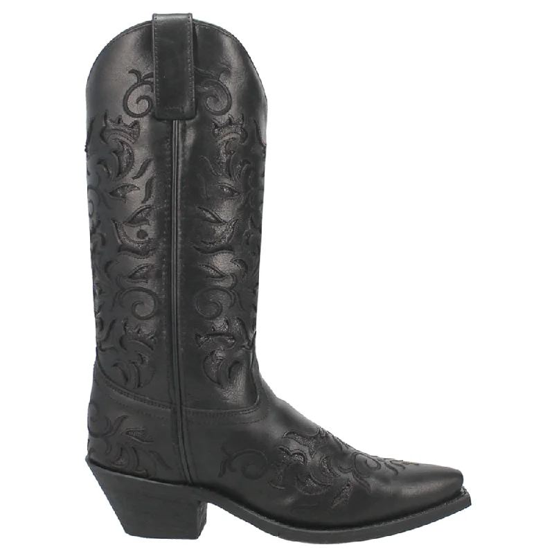 Men's cowboy boots with a leather sole for a classic lookNight Sky Tooled-Inlay Glitter Snip Toe Cowboy Boots