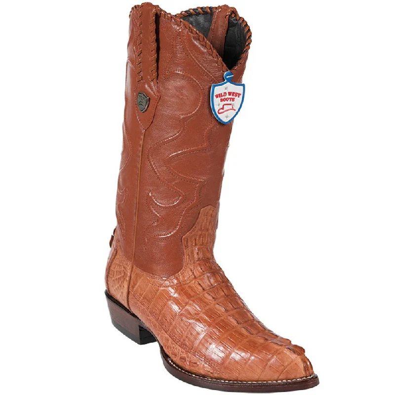 Men's cowboy boots with a rubber sole for tractionMexican Cowboy Boots Caiman Tail