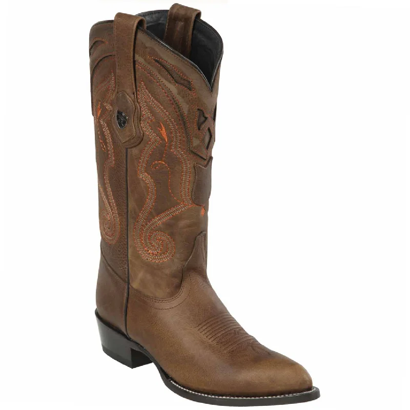 Men's cowboy boots with a concho belt detailJ-Toe Cowboy Boots