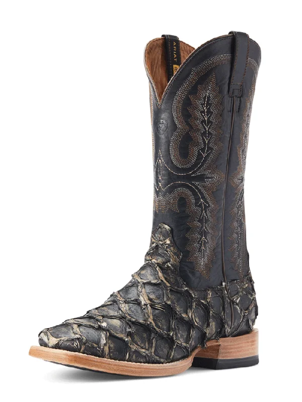 Ariat 10044420 Mens Deep Water Western Boot Distressed Black Piraruci