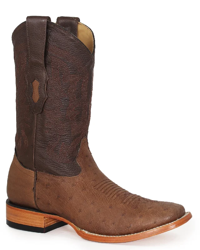 Men's western boots with a high - heeled design and a pointed toeMen's Javier Western Boots