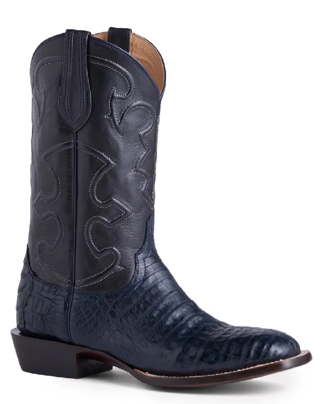 Men's western boots with a scalloped edge and a pull - on strapMen's Charleston Western Boots