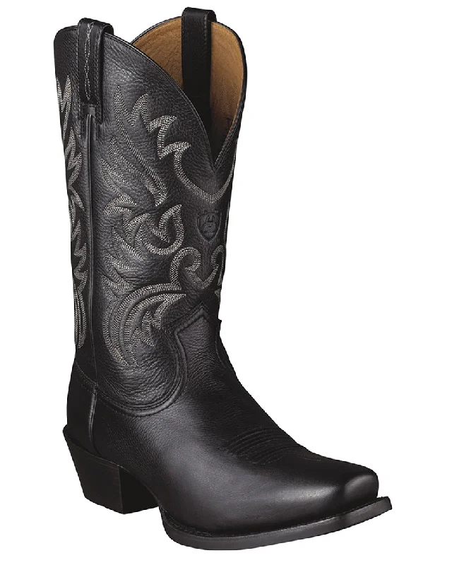 Men's cowboy boots with a pull - on strapMens Square-Toe Legend Boots