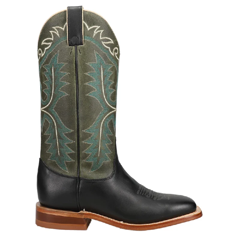 Men's cowboy boots in a dark brown leatherClassics Stella Embroidered Wide Square Toe Cowboy Boots Men's cowboy boots in a dark brown leatherClassics Stella Embroidered Wide Square Toe Cowboy Boots