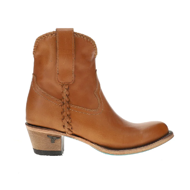 Men's cowboy boots with a spur ledgePJ Braided Round Toe Cowboy Booties