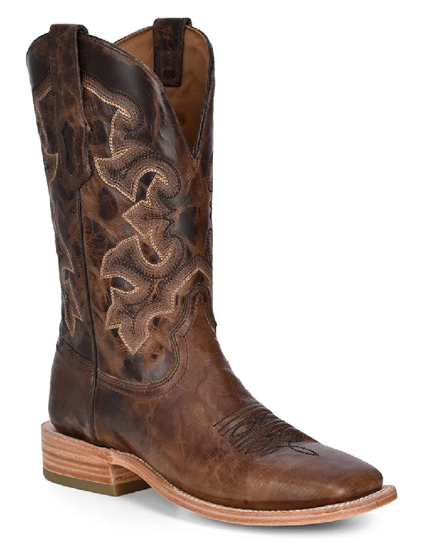 Men's cowboy boots with a scalloped edgeMen's Rodeo Collection Western Boots