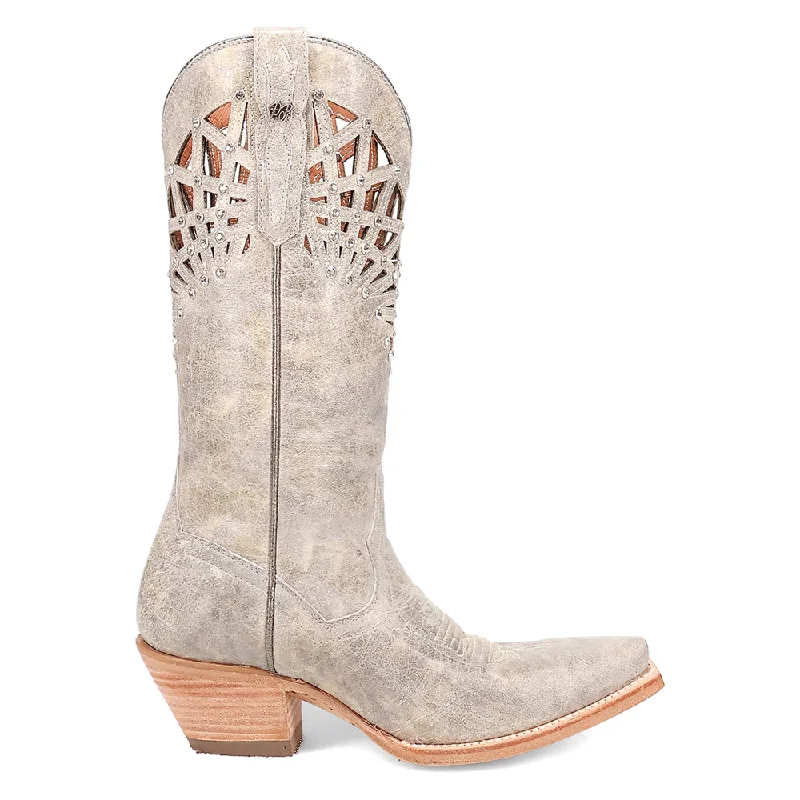 Men's cowboy boots with a snake - skin textureMiley Cut-Outs Snip Toe Cowboy Boots