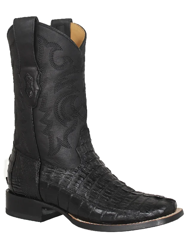 Western - style men's boots with intricate tooling and stitchingMen's Sergio Western Boots