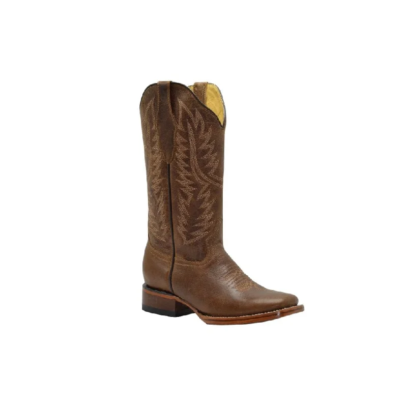 Men's cowboy boots with a spur ledgeMen's western boots with a decorative concho belt and buckleJOE BOOTS 16-10 BROWN  Plain Women Boots,  Western Boots, Square Toe, Premium Women's Cowboy Boots, Embroidered, Cowgirls Boots.