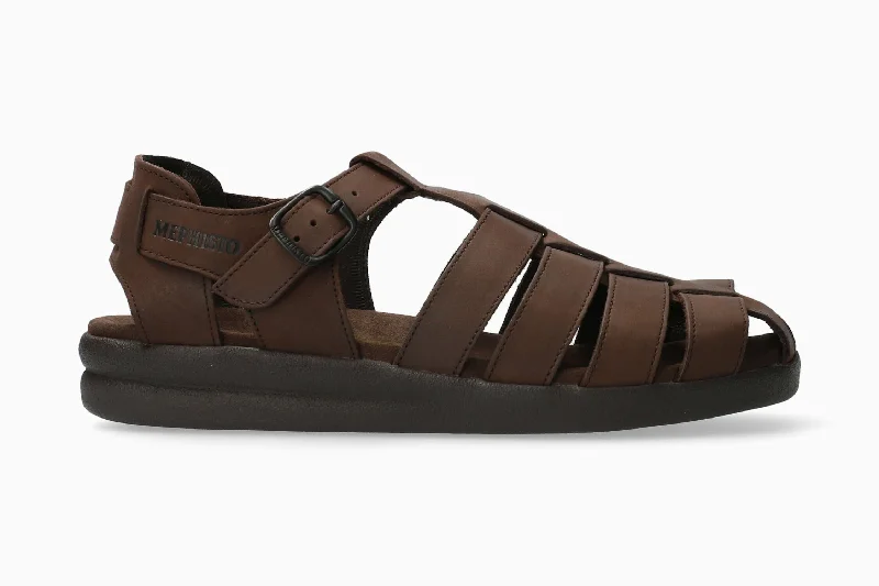 Men's sandals in a neutral color like black or brownSam - Dark Brown