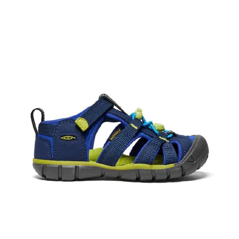 Men's sandals with a removable insole for cleaningLittle Kids' Seacamp II CNX  |  Naval Academy/Chartreuse