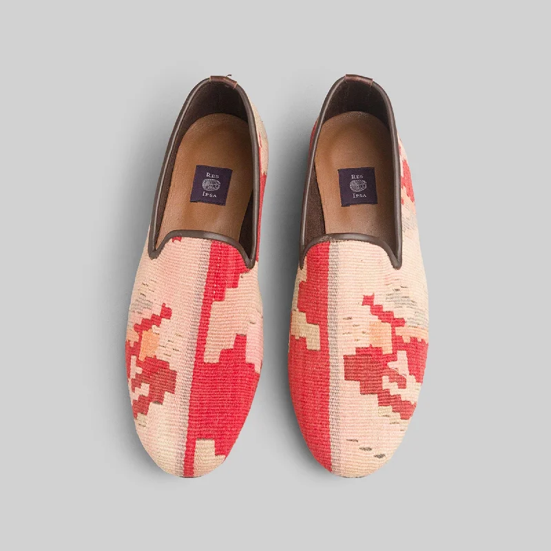 Men's loafers with a perforated leather upper for ventilation Men's loafers with a removable insole for cleaningMen's Kilim Loafer Size 11