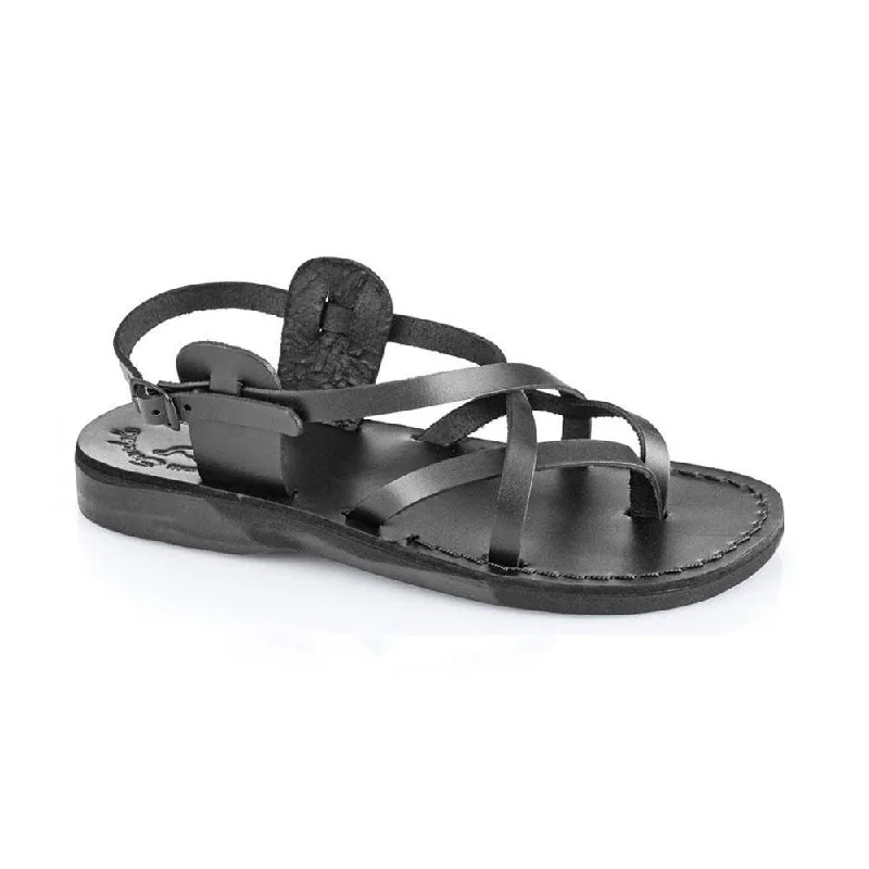 Men's sandals with a removable insole for cleaningTamar Buckle - Leather Flip Flop Sandal | Black