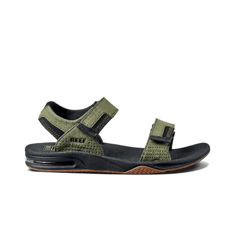 Flip - flop style men's sandals for beach wearReef Men's Fanning Baja - Olive/Gum