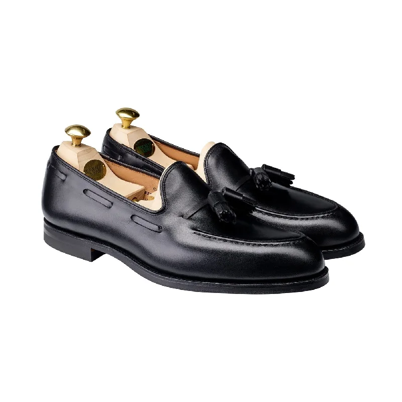 Men's loafers with a pointed toe for a stylish appearanceCavendish Black Calf (City Sole)