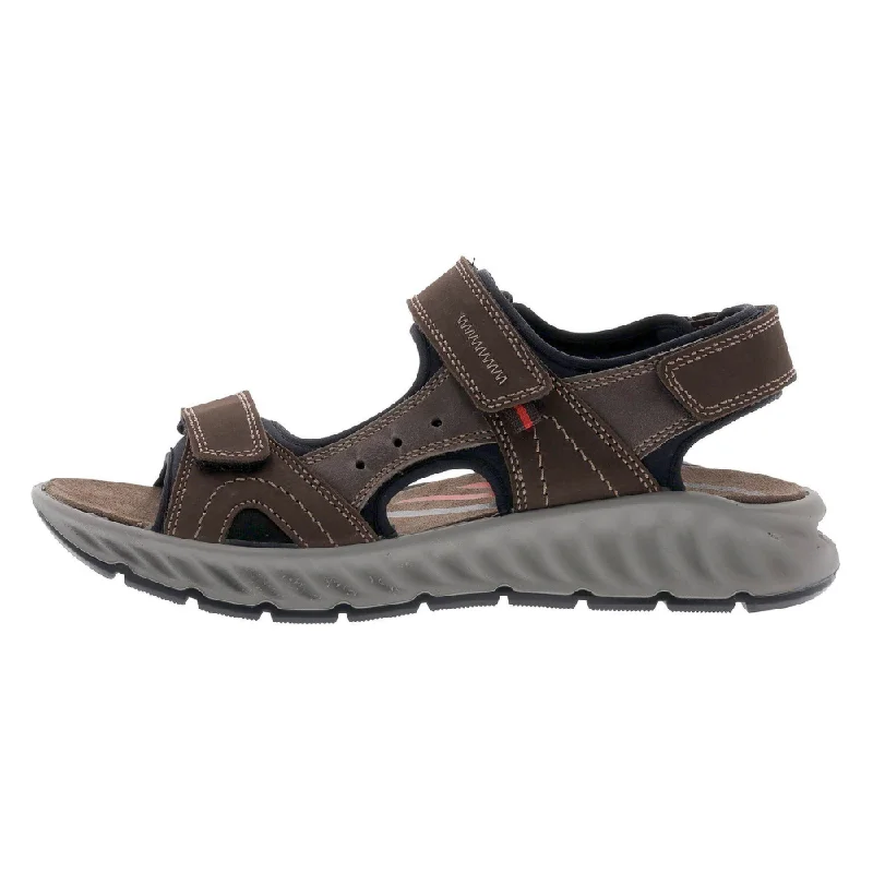 Men's sandals with a contrast stitching detailMen's sandals with a contrast stitching detailAra Everett Brown Leather Sandal (Men's)