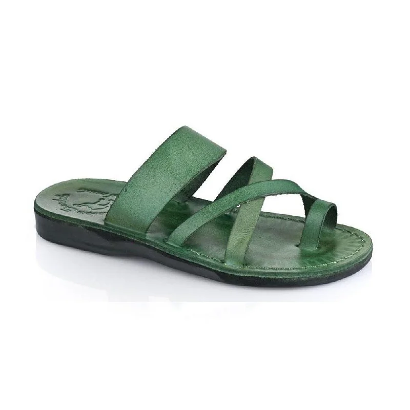 Men's sandals with a durable outer soleThe Good Shepherd - Leather Toe Loop Sandal | Green Men's sandals with a durable outer soleThe Good Shepherd - Leather Toe Loop Sandal | Green