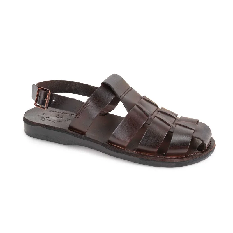 Men's sandals with a removable insole for cleaningMen's sandals with a removable insole for cleaningMichael - Slingback Leather Fisherman Sandal | Brown