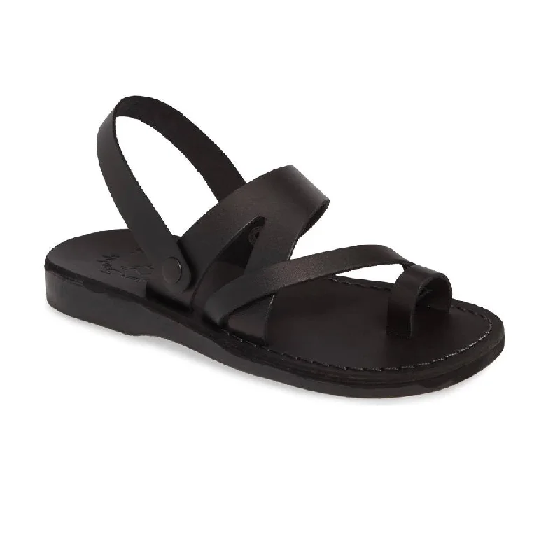 Men's sandals with a durable outer soleBenjamin - Leather Slingback Sandal | Black