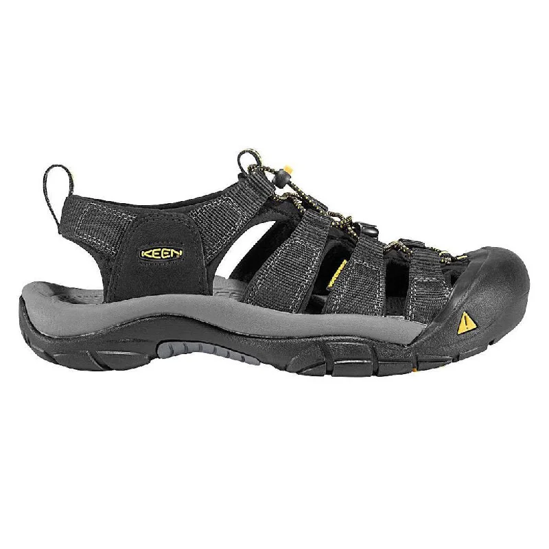 Men's sandals with a leather lining for comfortKeen Men's Newport H2 Black Fabric Water Friendly