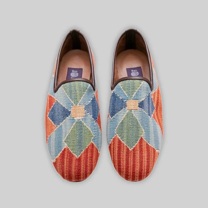 Men's loafers with a removable insole for cleaning Men's loafers with a moc - toe designMen's Kilim Loafer Size 7
